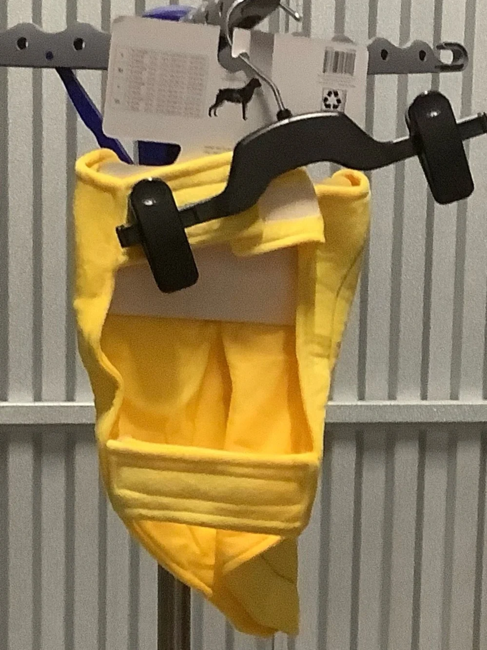 Plush Yellow Banana Dog Costume Hoodie size small